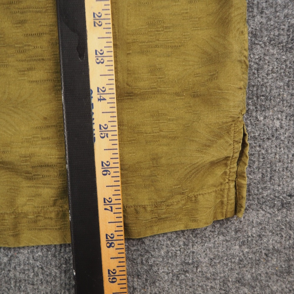 Tommy Bahama Shirt Mens XL Silk Olive Green Palm Tree Aloha Tropical Camp Shirt - Picture 5 of 8